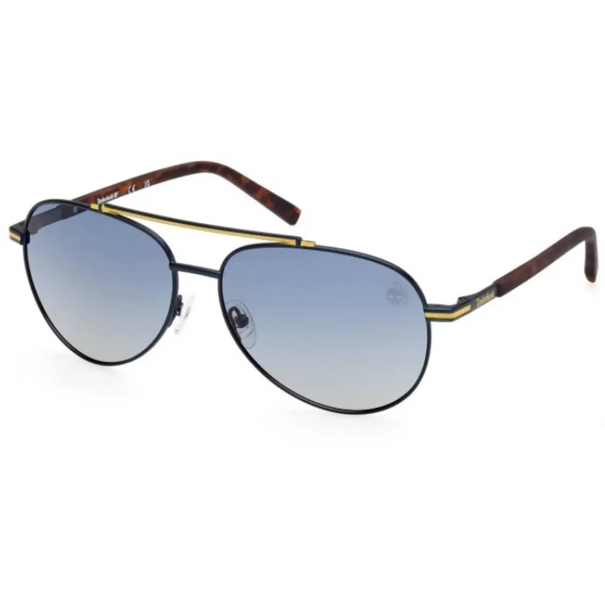 Timberland Men`s Sunglasses Matte Blue Metal Aviator Full Rim TB00039 6091D