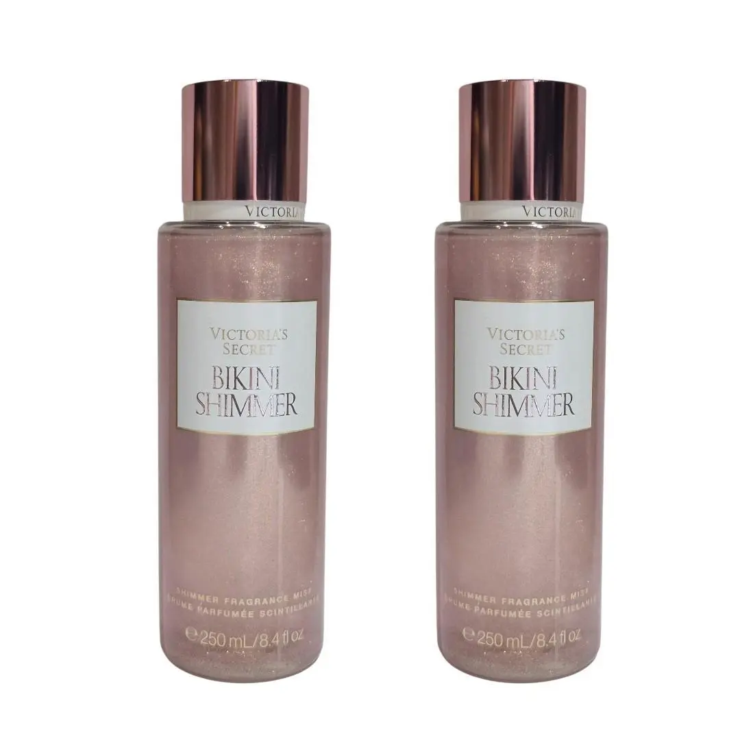 2 Victoria’s Secret Bikini Shimmer Fragrance Body Mist Spray Splash 8.4 oz