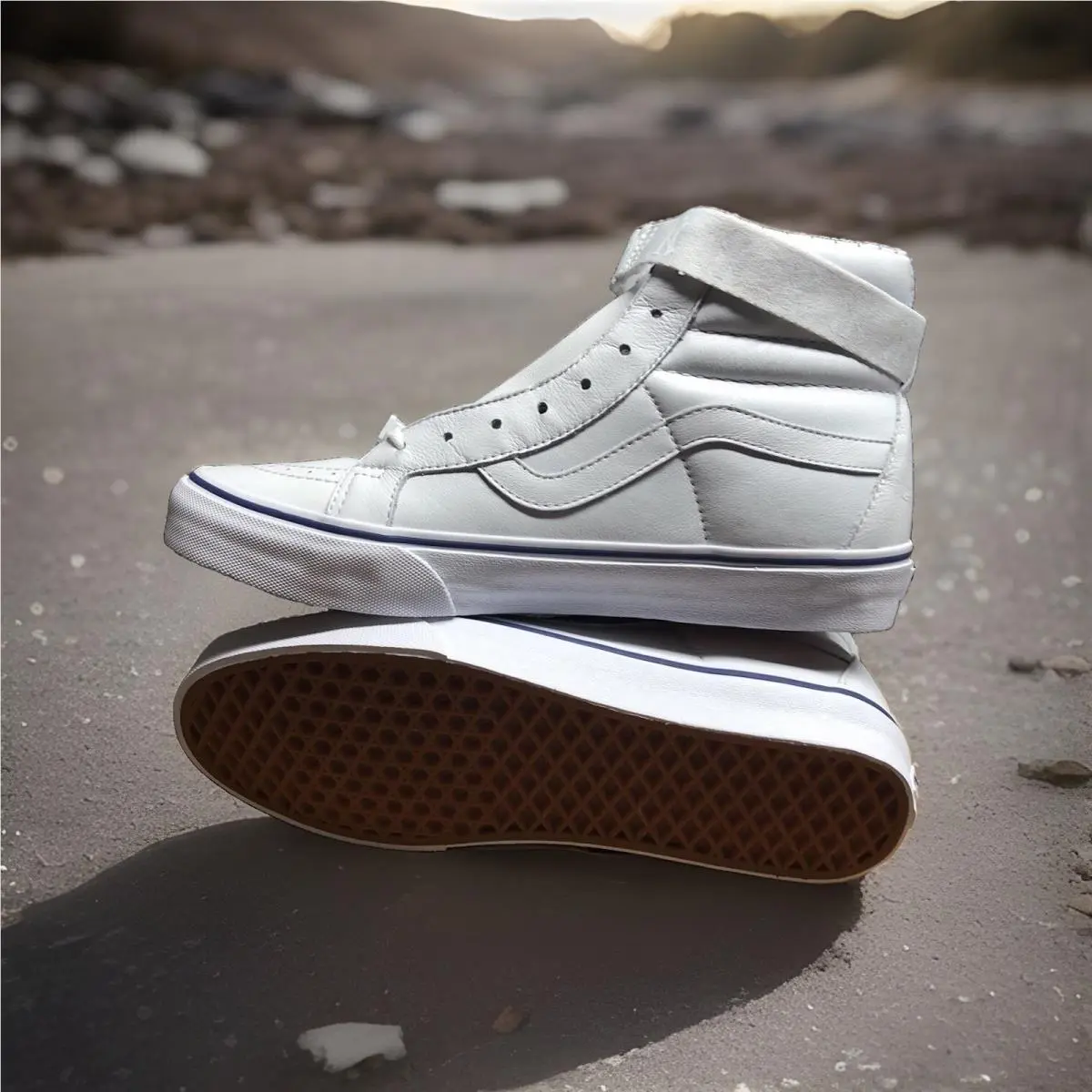 Vans SK8 HI Reissue LX Mlb Dqm NY Yankees White Men`s SZ 9 Rare