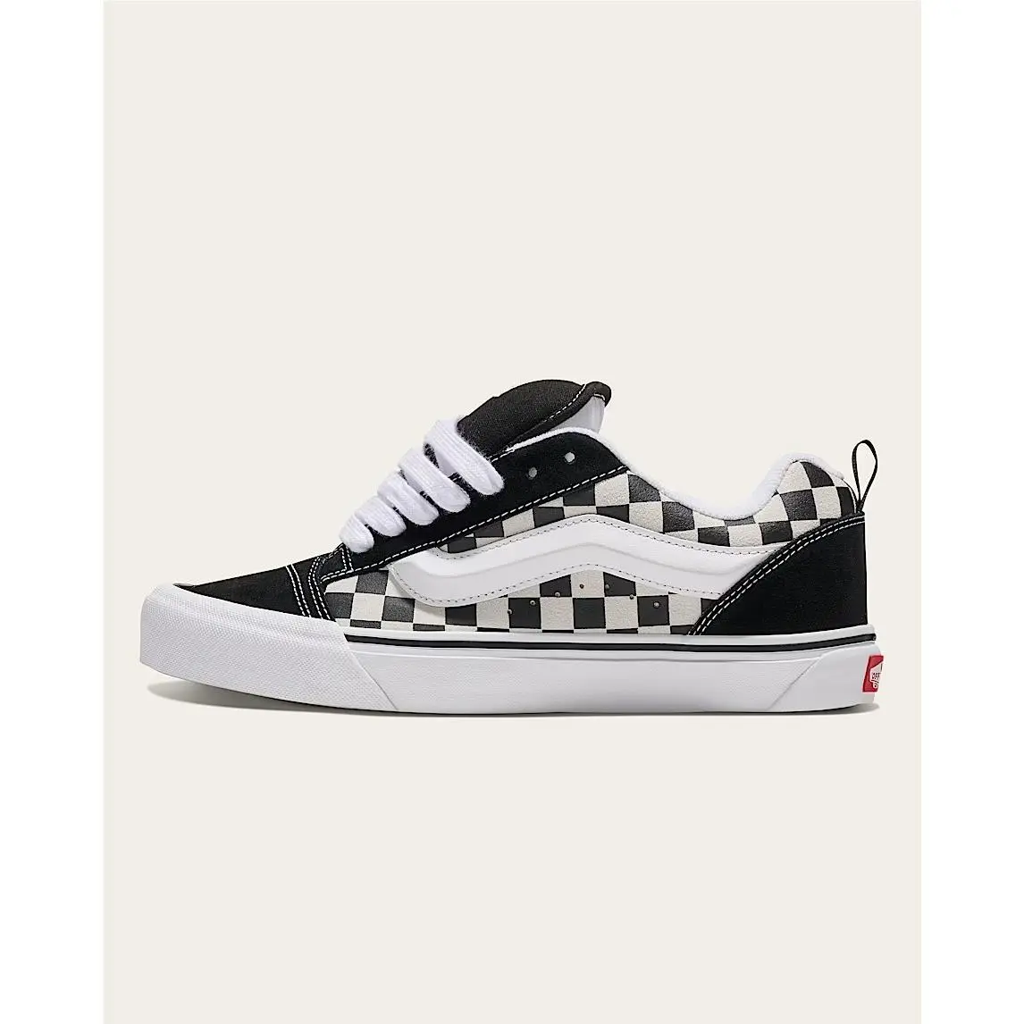 Unisex Vans Knu Skool VN000D22BPB Checkerboard Black/white Sneaker-size 12