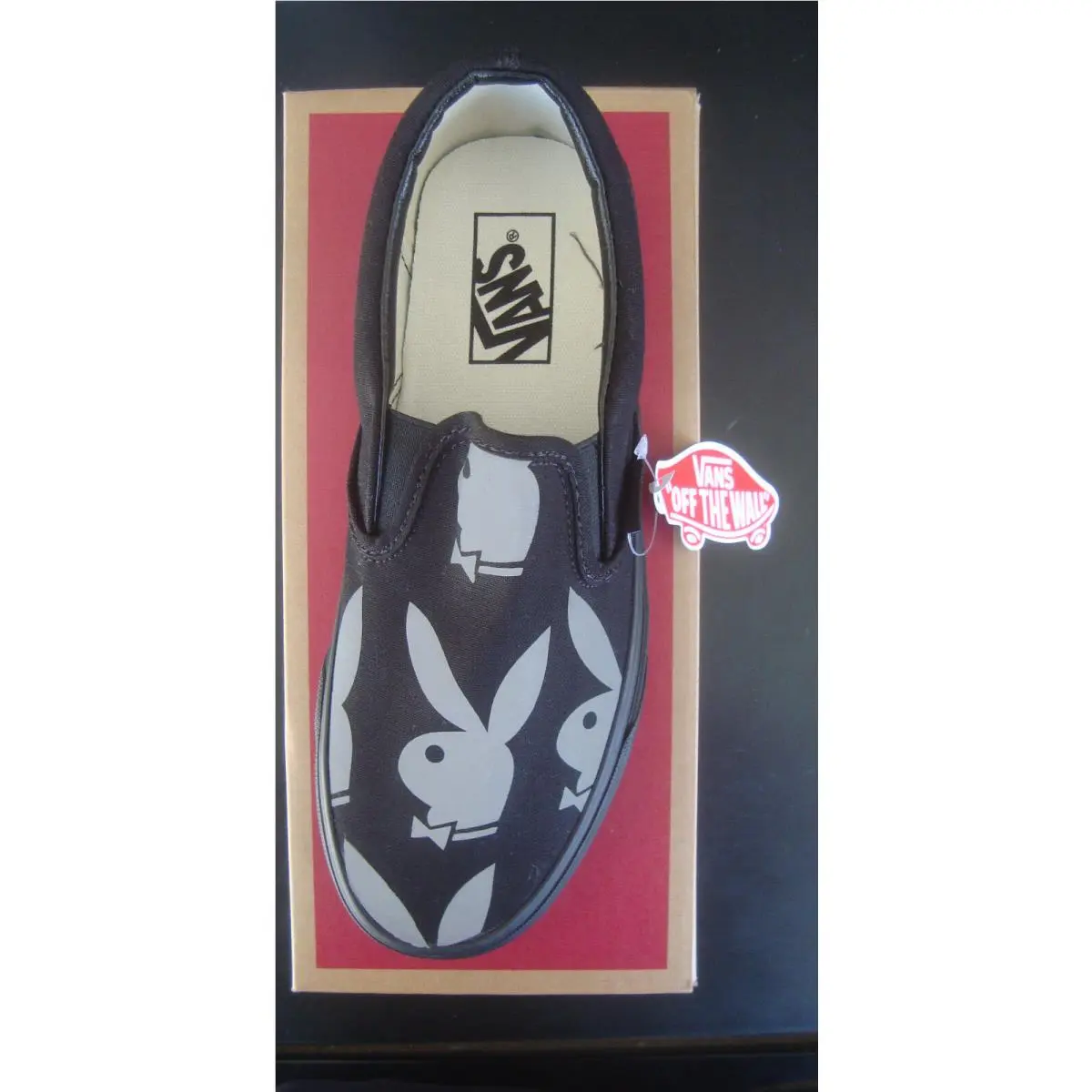 Playboy Custom Vans Size 7.5 Men’s Shoes Classic Slip On