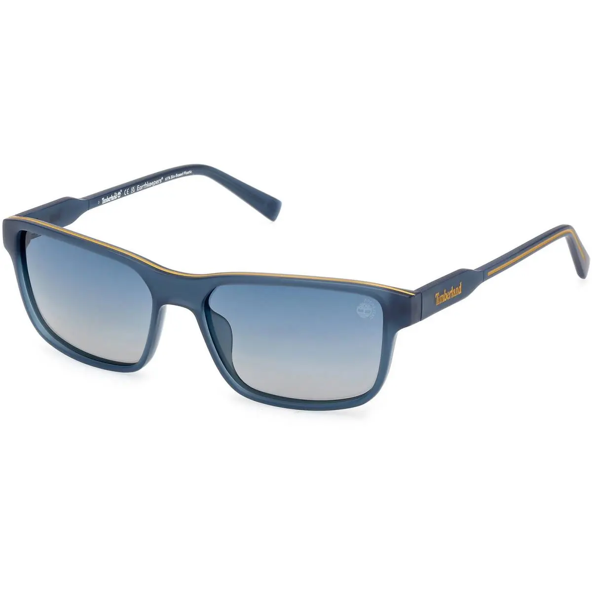 Timberland Men`s Sunglasses Matte Blue Rectangular Full Rim Frame TB00051 5791D