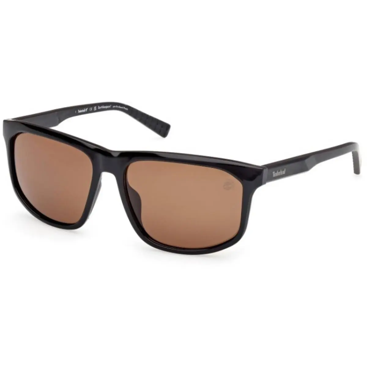 Timberland Men`s Sunglasses Shiny Black Square Full Rim Frame TB00036-H 6001H