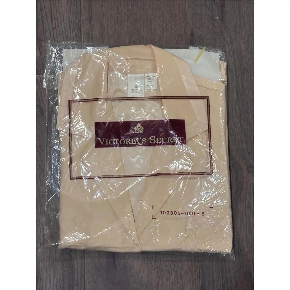 Vintage 1993 Victorias Secret Matte Shine Boxer PJ Set Yellow Small In Bag