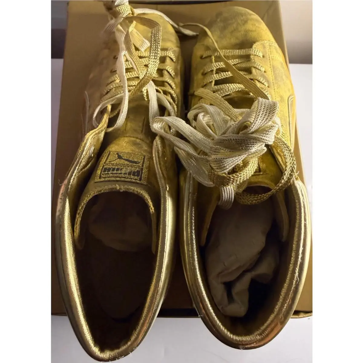 Puma shoes - Meek Mill x Puma Suede Classic - 358258-01 - Gold (UPC: 887706795214) 5