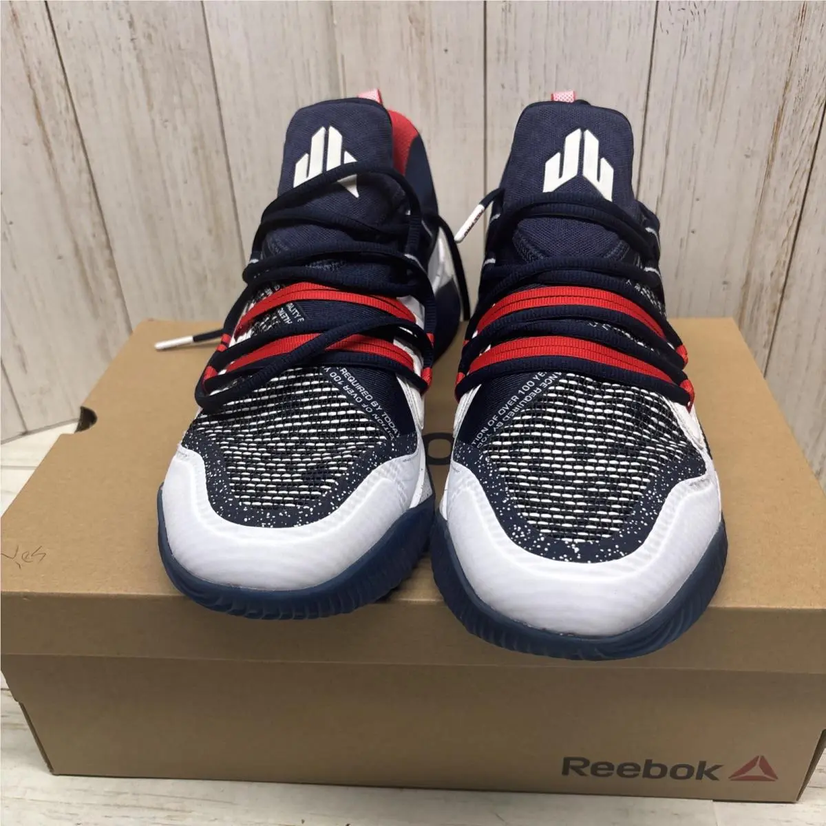 Reebok JJ Iii Cross Training Shoes Mens S 11.5 Blue White Red JJ Watt EF8561
