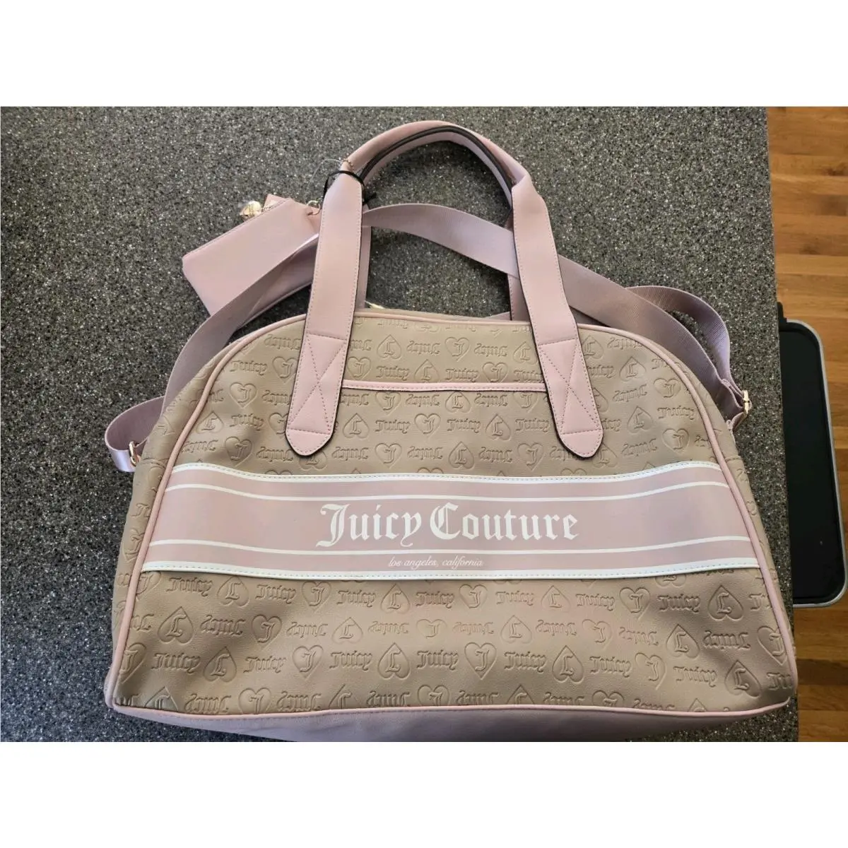 Café Fashionista Dome Weekender Tote Travel Bag by Juicy Couture