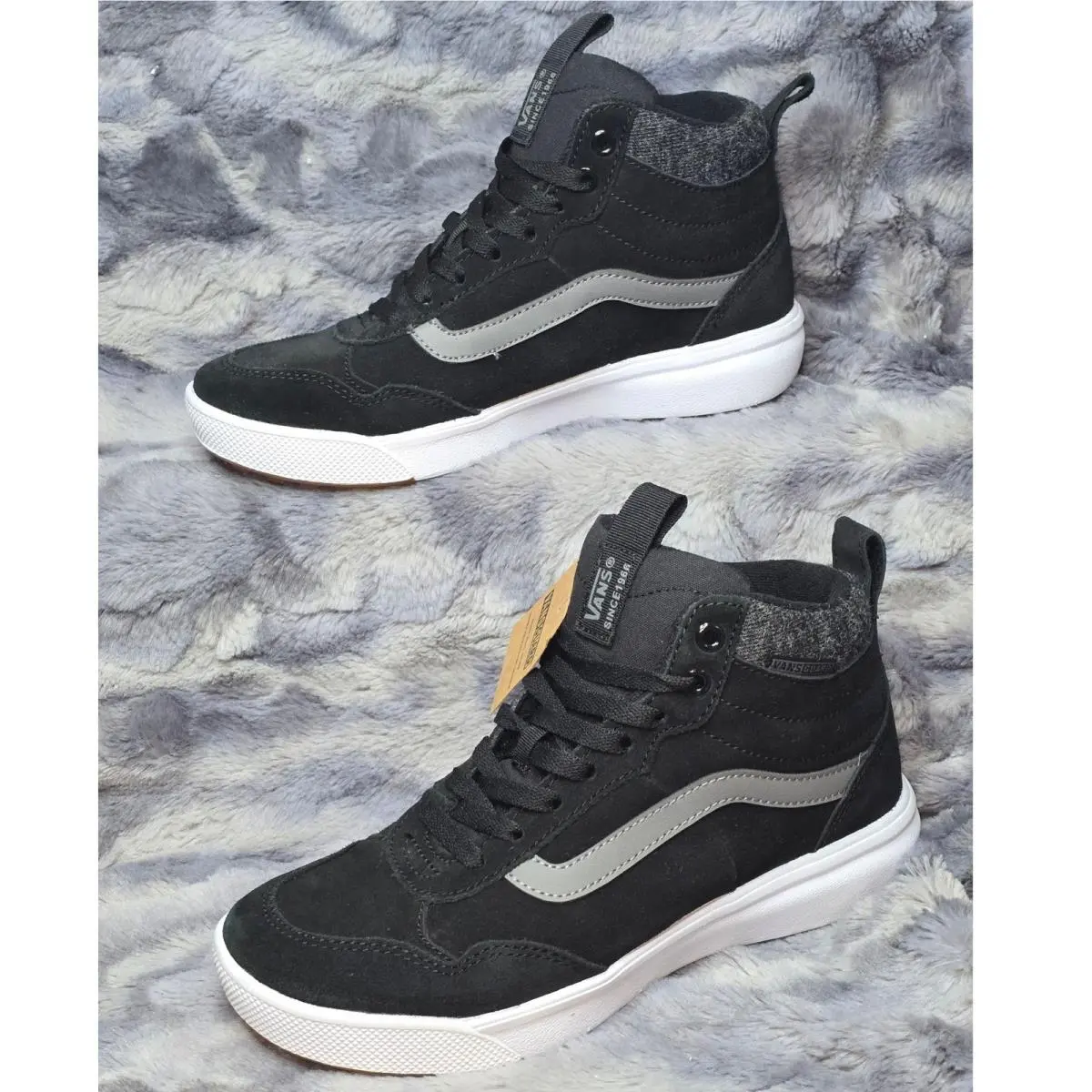 Vans Range Exp Vansguard Water-resistant Suede High-top Blk/white SZ Wmns 9