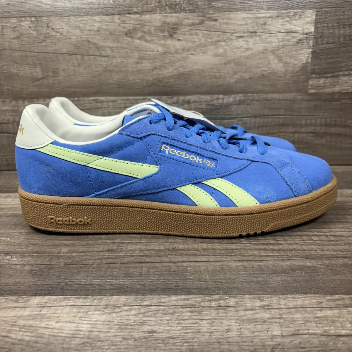 Reebok Club C Grounds UK Blue Green Mens US Size 11.5 10020123 Sneakers