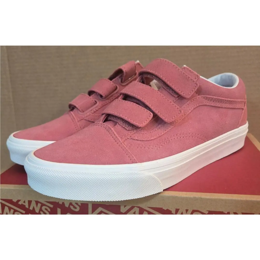 Vans Old Skool V Shoes Size 9 Women College Mauvewood Pink VN000DB0ZRY