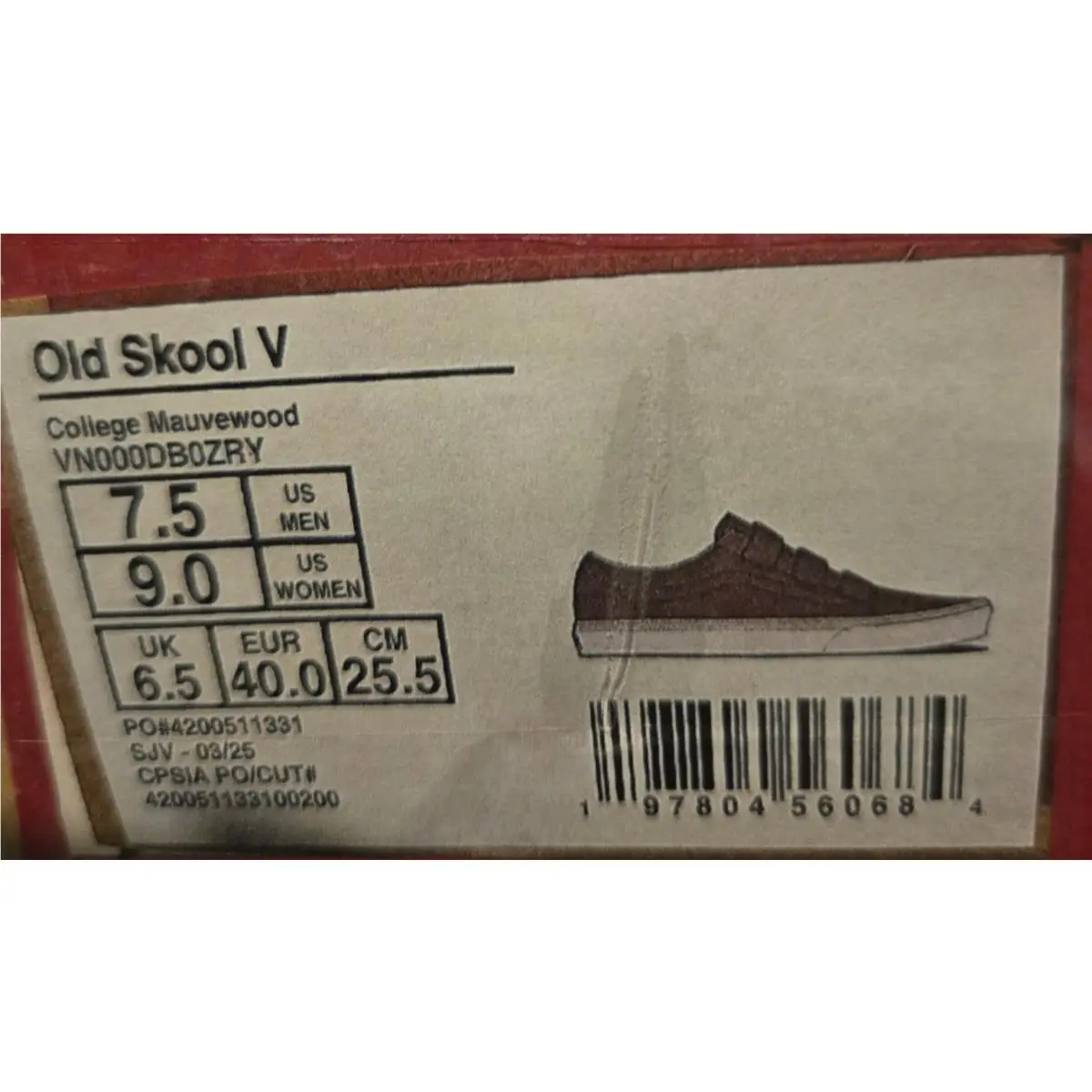 Vans shoes - Vans Old Skool - Old Skool - Pink (UPC: 197804560684) 7