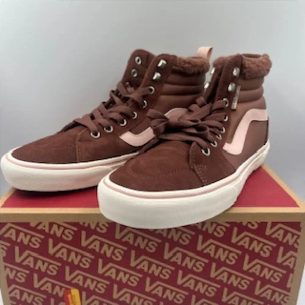 Vans Filmore Hi Top Vanguard Sneakers Women`s Sz 10 Root Beer Lace Up Shoes