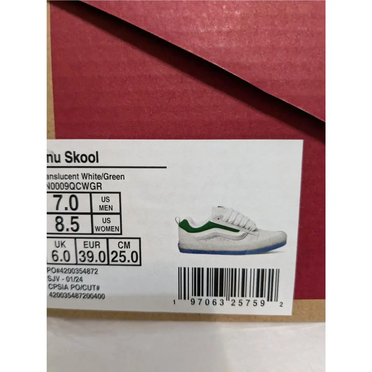 Vans shoes - VANS Off The Wall - Off The Wall - VN0009QCWGR - White (UPC: 197063257523) 12