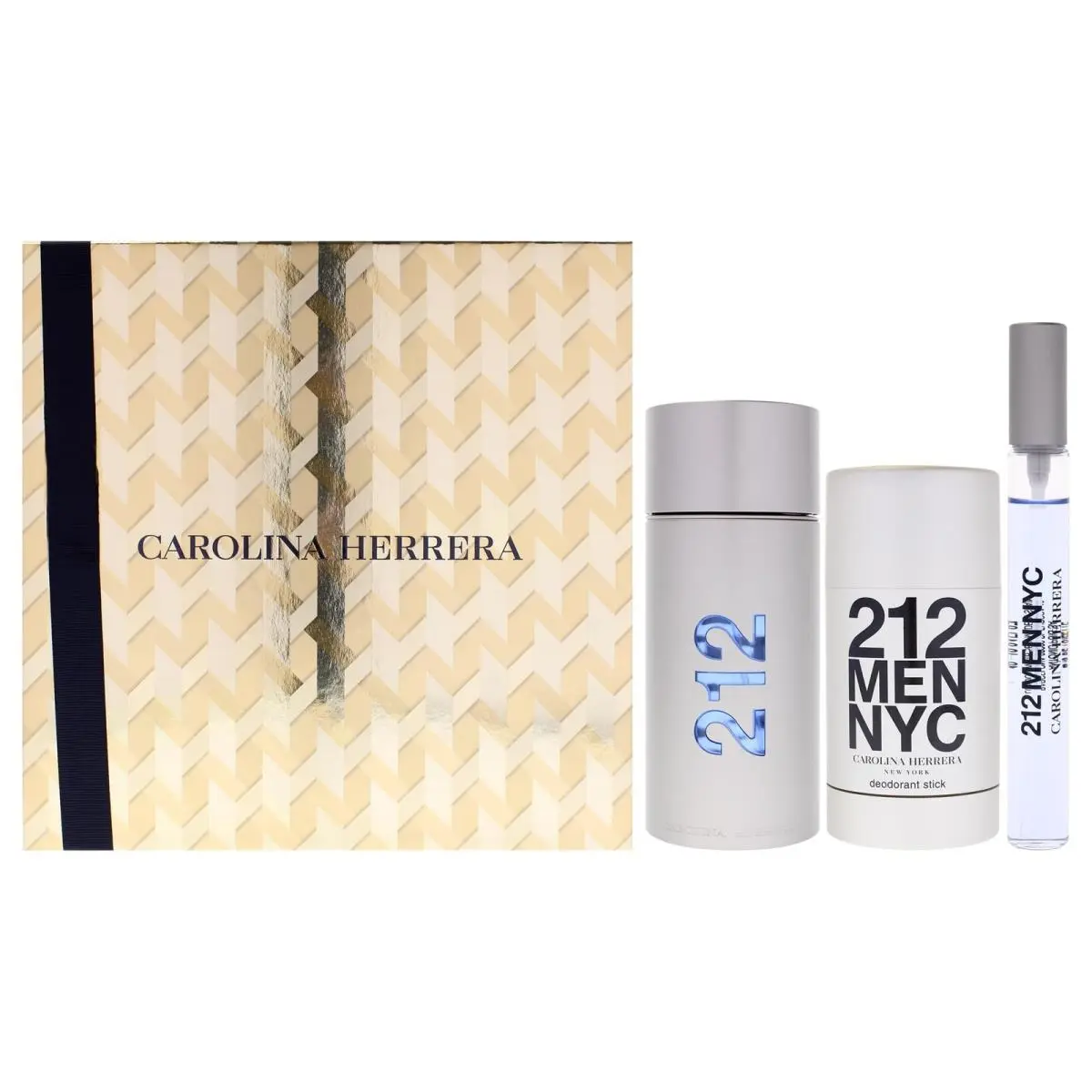 Carolina Herrera 212 Men 3 Pc 6.04 Oz Gift Set