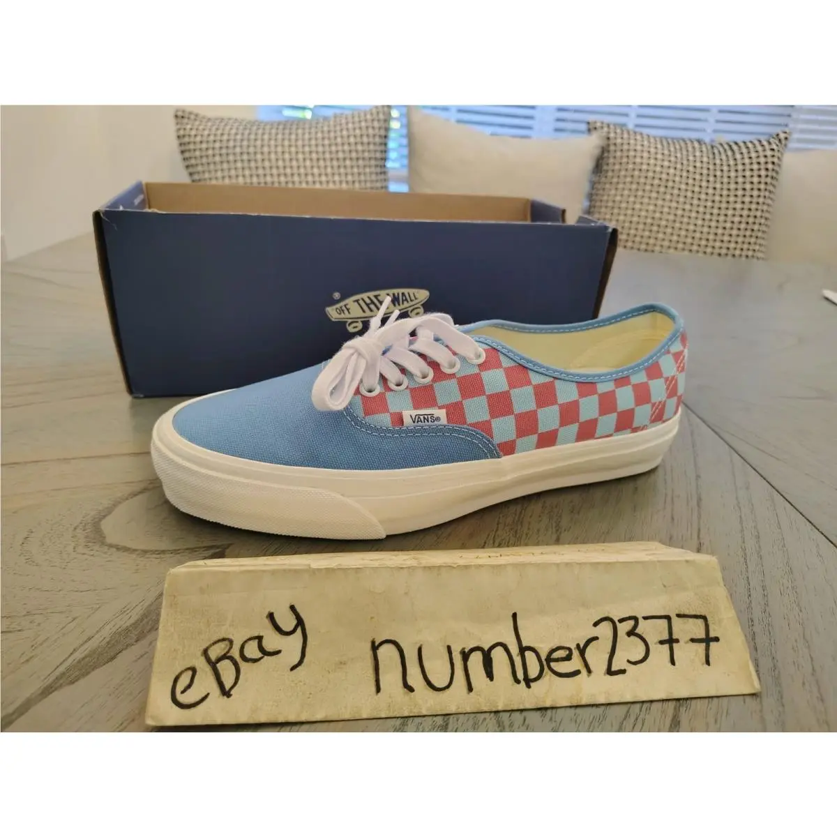 Vans Lux Lx 44 Checkerboard Heritage Blue US Men Size 10.5
