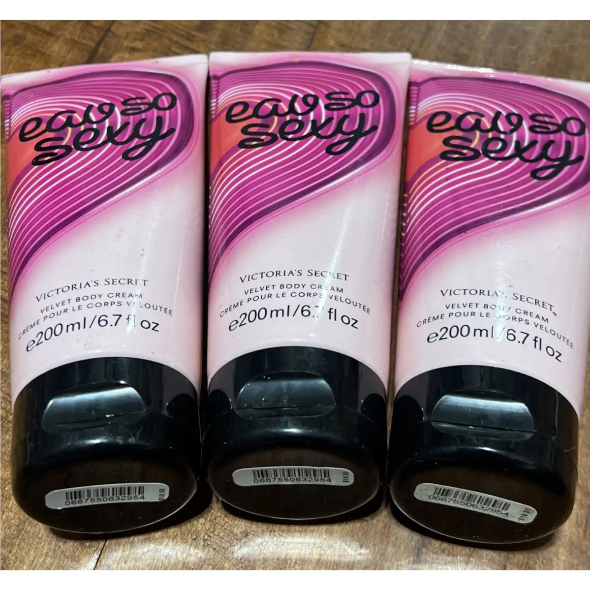 Victoria`s Secret Eau So Sexy Velvet Body Cream 6.7 fl oz / 200 ml X3