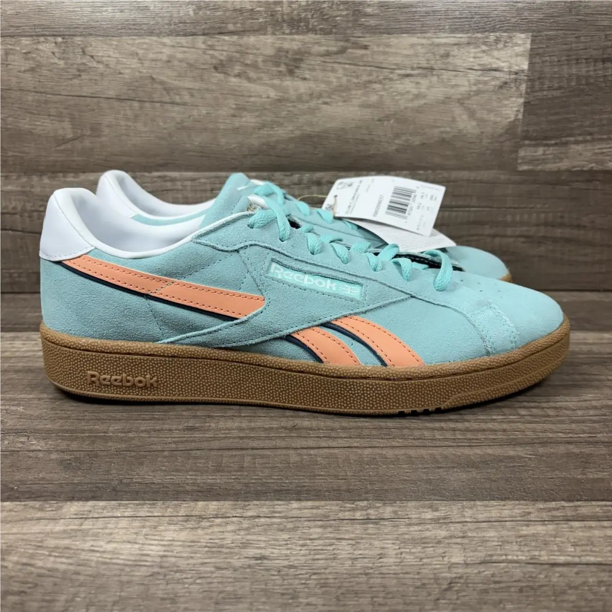 Reebok Club C Grounds UK Green Pink Mens US Size 11.5 100209037 Sneakers