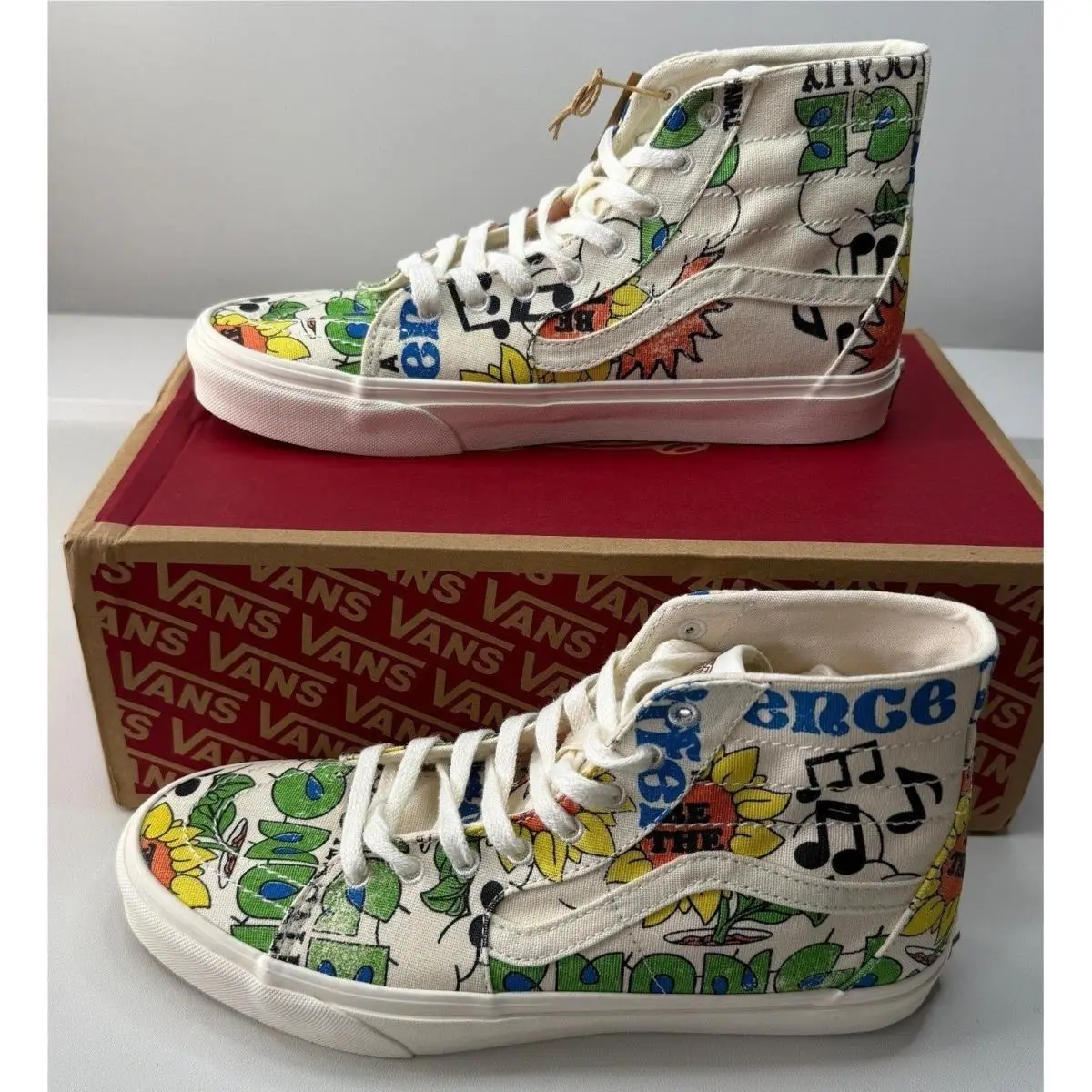 Vans Sk8-Hi Tapered Eco Positivity Graphic Hemp Sneakers Mens 10