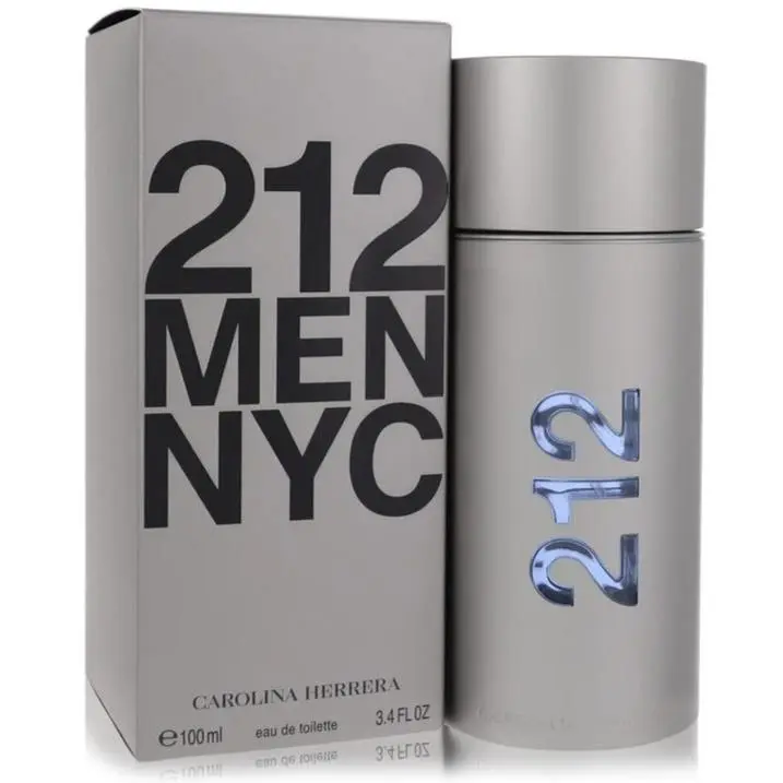 212 Cologne By Carolina Herrera For Men 3.4 Oz Edt Spray Packaging