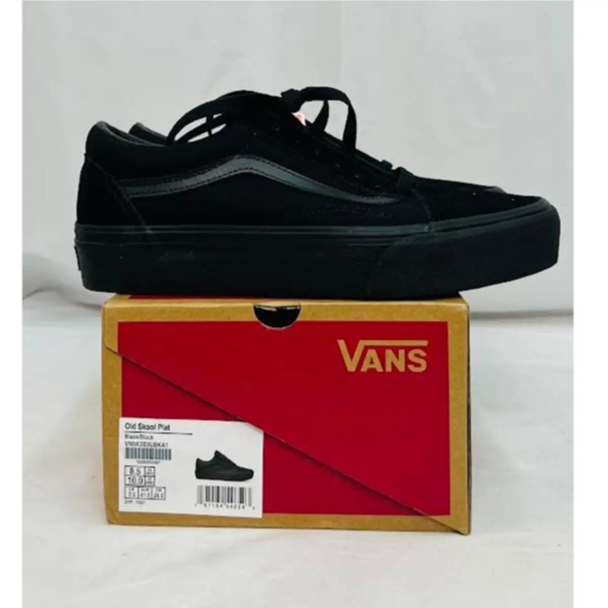 Vans Unisex Low-top Sneakers Black Black Black Bka 8.5US Men