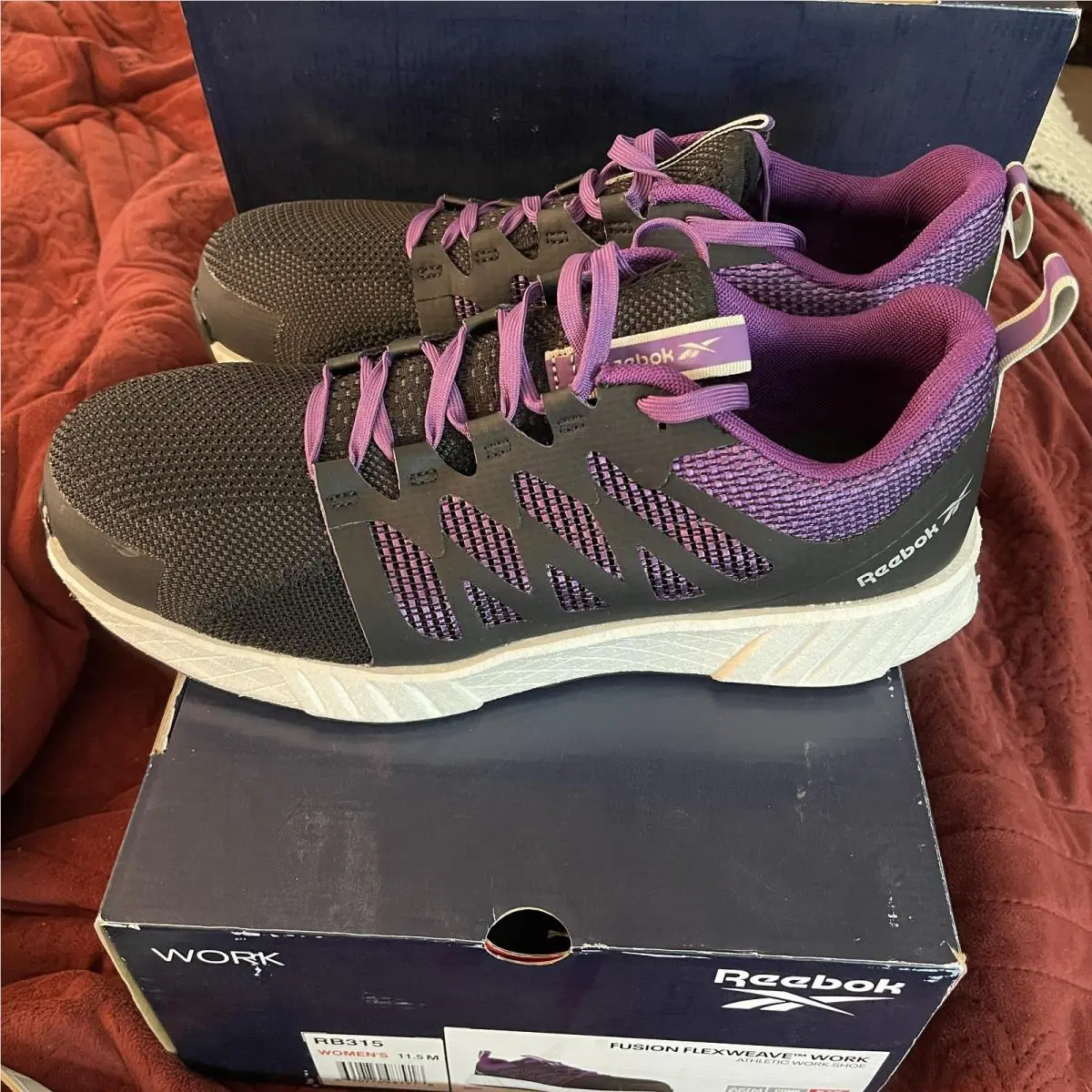 Reebok shoes - Reebok Fusion Flexweave Work RB315 - Black (UPC: 690774487918) 2