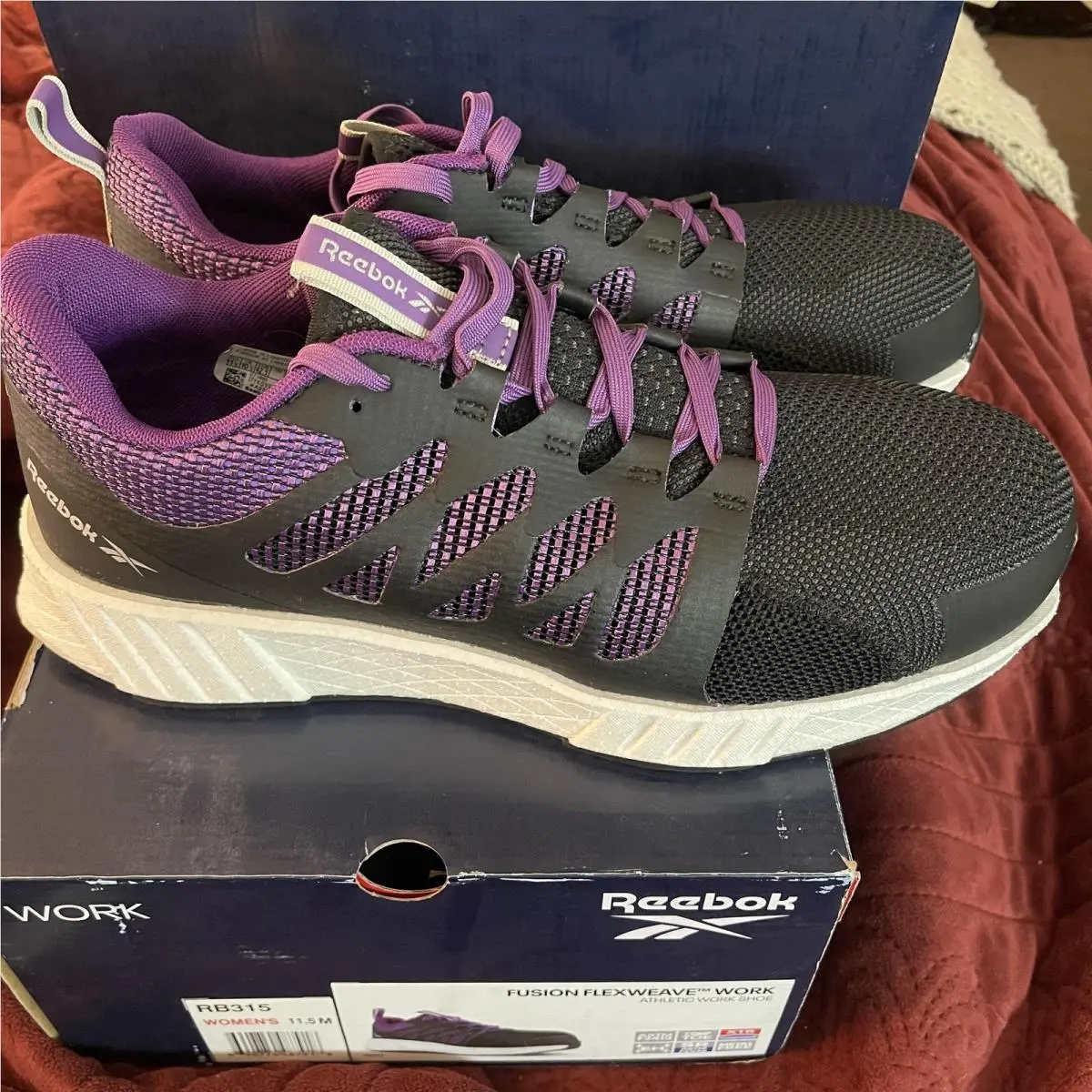 Reebok shoes - Reebok Fusion Flexweave Work RB315 - Black (UPC: 690774487918) 4