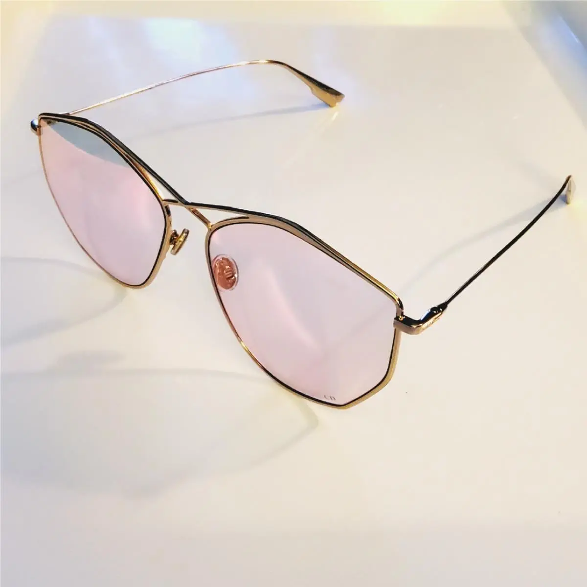 Dior Rose Gold/pink 59MM Geometric Sunglasses
