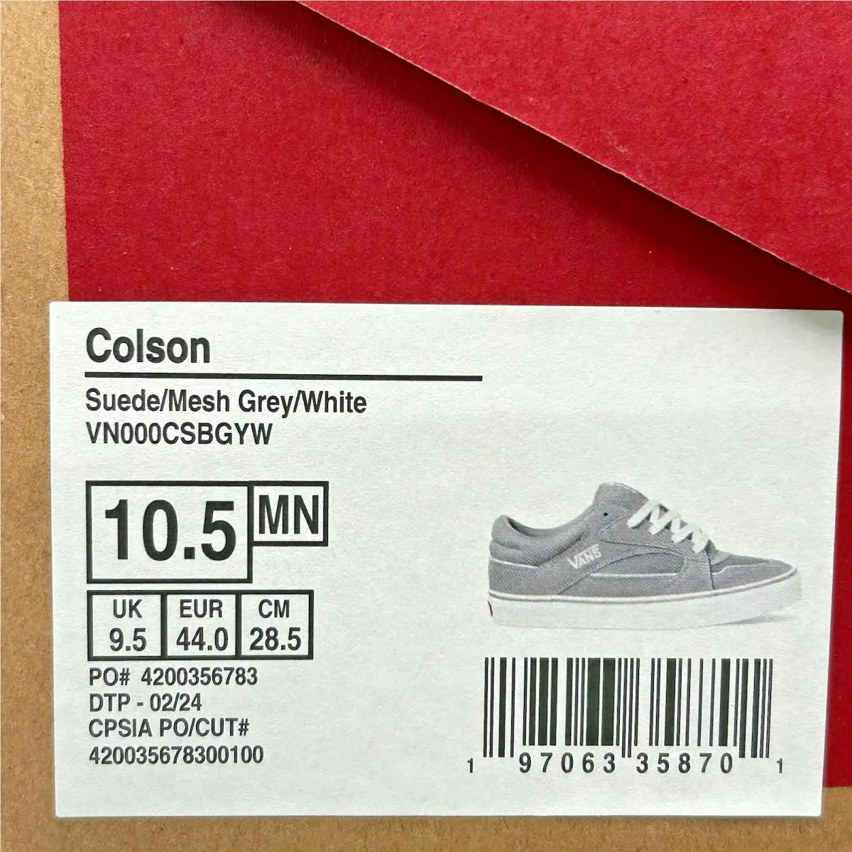 Vans shoes - Colson - Colson - Gray (UPC: 197063358701) 7