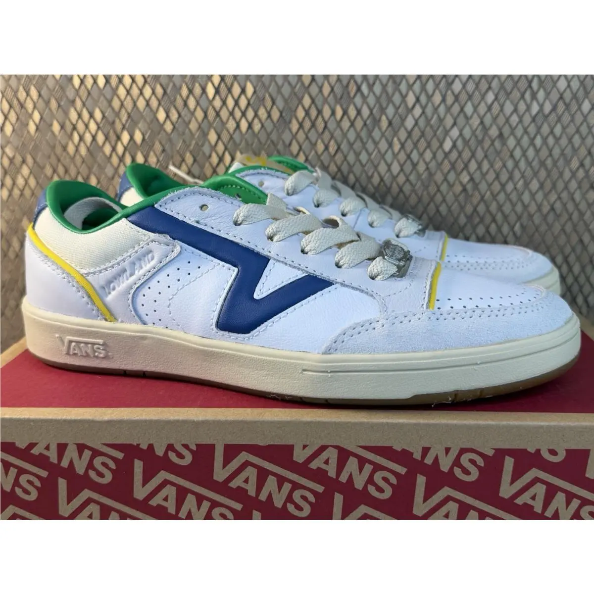 Vans Lowland CC Jmp Serio Collection Sneakers White Blue Men 6.5 / Wmns 8 Skate