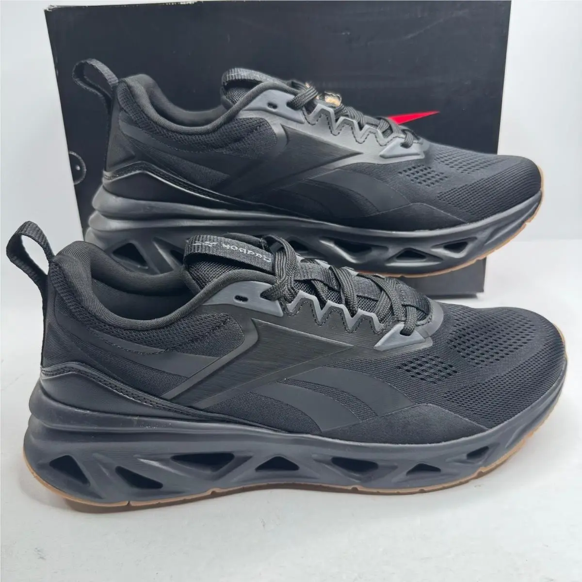 Reebok Soleus Run Mens Running Shoes Black Gum AR30319M-BBT Size 11