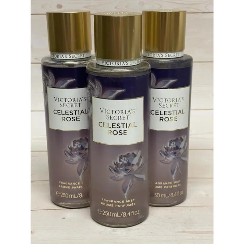 Victoria`s Secret Celestial Rose Fragrance Mist 8.4oz x3