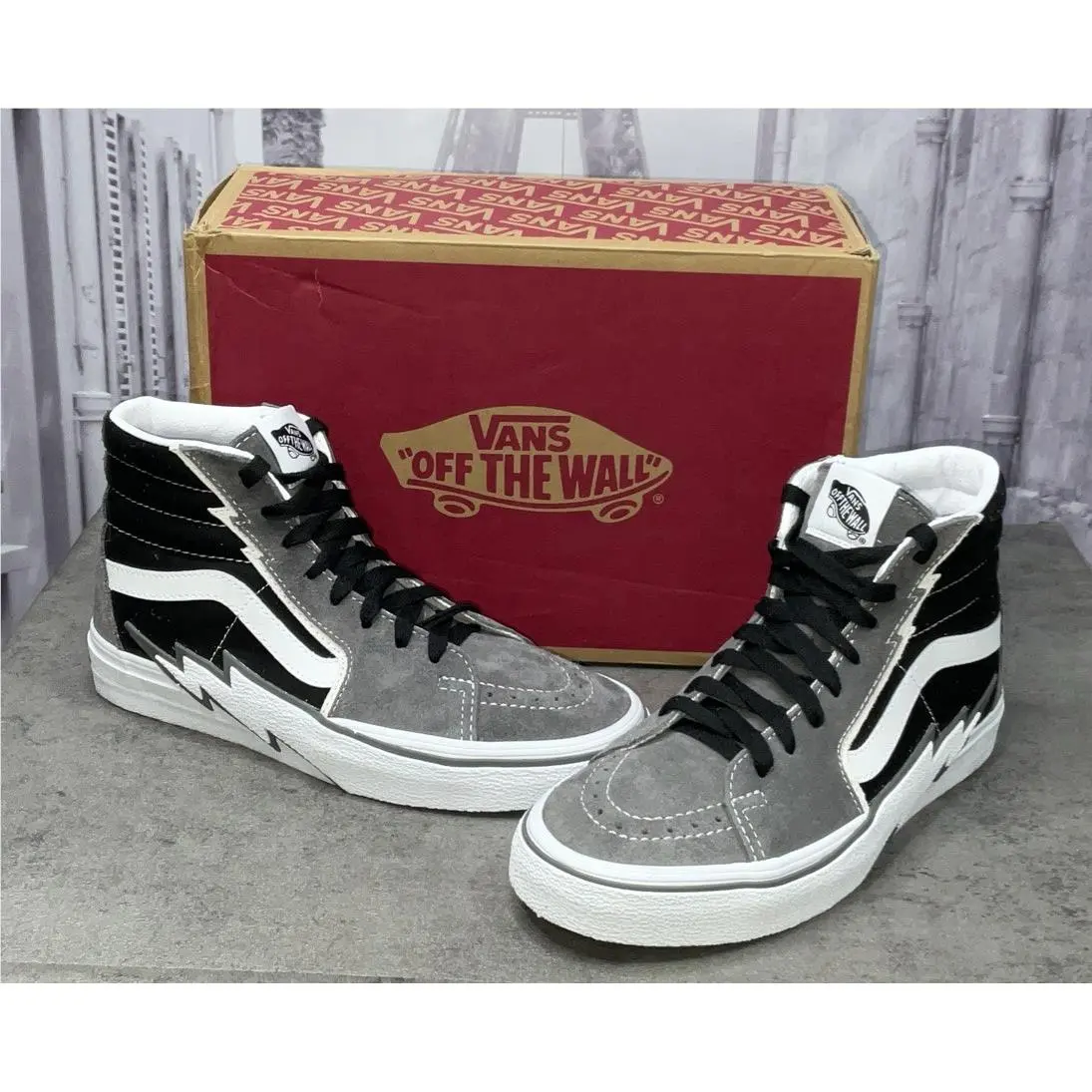 Vans Unisex Ski-hi Bolt High Top Sneakers Men 6.5 Women 8