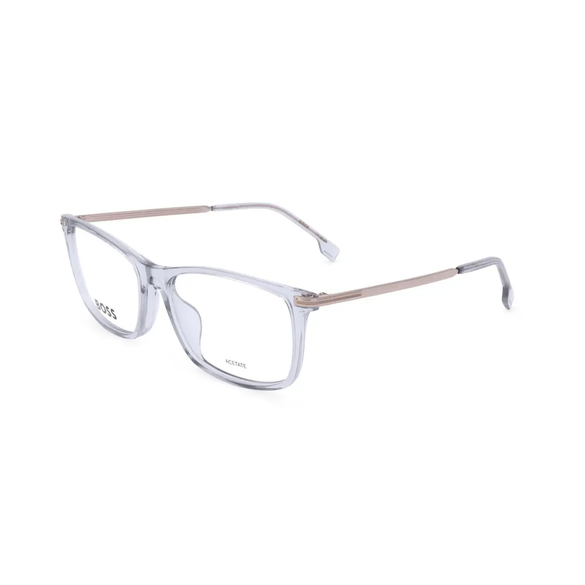 Men`s 56 mm Grey Gold Eyeglasses BOSS1614-F-FT3-56 by Hugo Boss