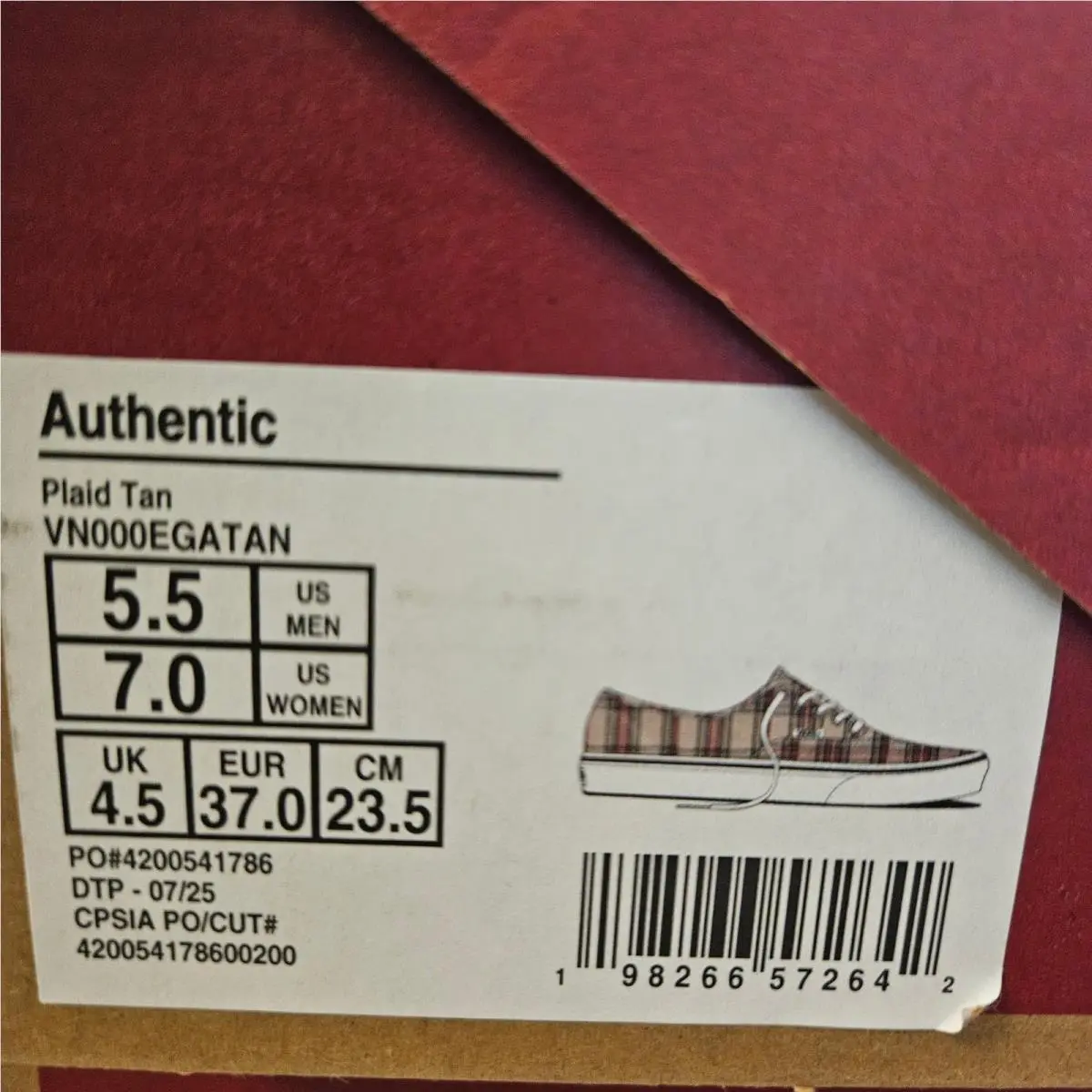 Vans shoes - Tan 3