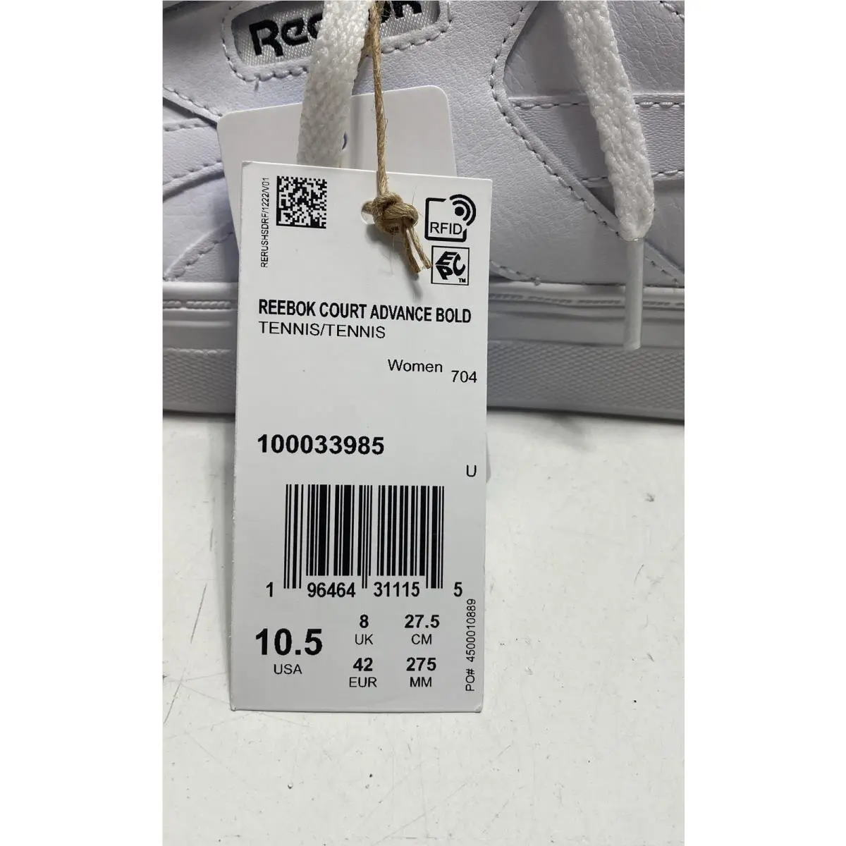 Reebok shoes - Court Advance Bold - Court Advance Bold - 100033985 - White 7