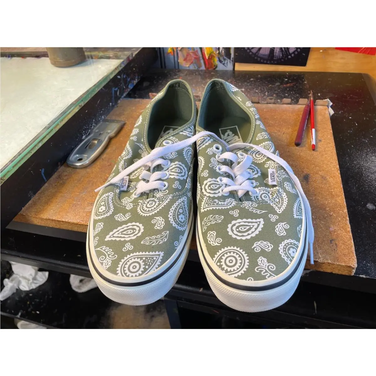 Vans shoes - VANS Authentic - Authentic - VN000BW5OLV - Green 4