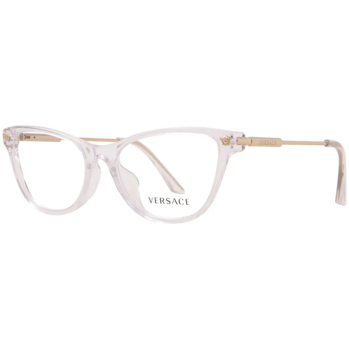 Versace VE3309 148 Eyeglasses Frame Women`s Crystal Full Rim Cat Eye Style 54mm