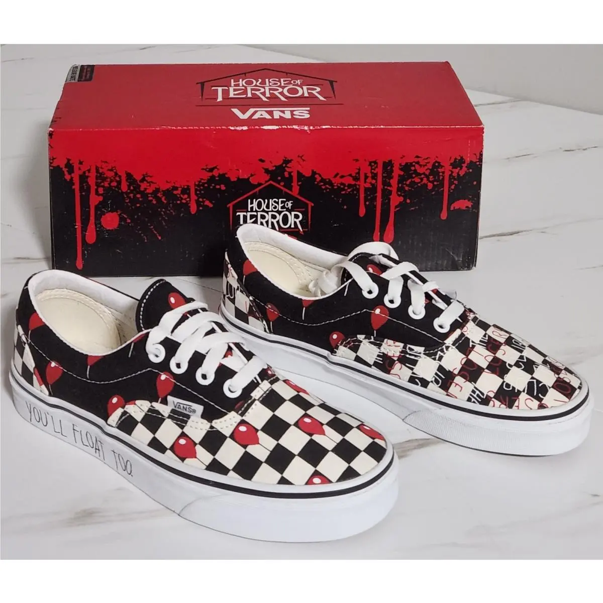 Vans x House of Terror Era IT Canvas Sneakers W Sz 7 M Sz 5.5