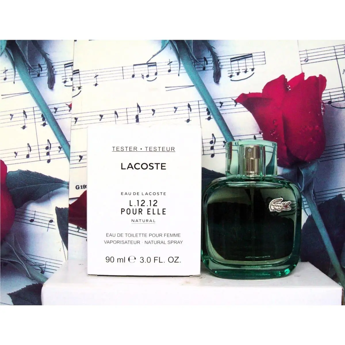 Eau De  L.12 L.12 Pour Elle Natural 3.0 Oz. Edp Spray. Ntwb by Lacoste