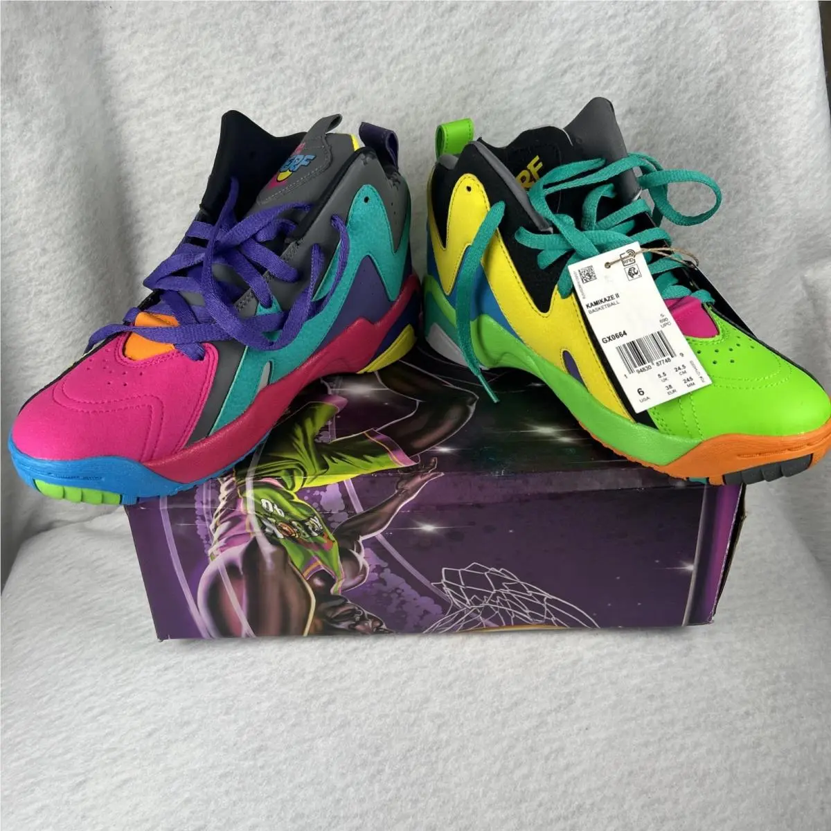 Reebok shoes - Reebok Kamikaze 2 - Kamikaze - GY8070 - Multicolor, Manufacturer: Black/Proud Pink/Solar Lime 0
