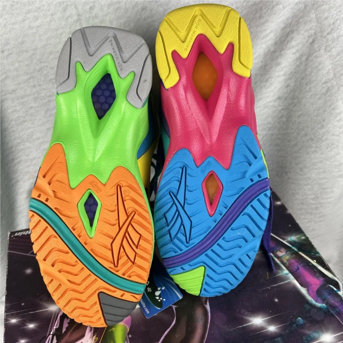 Reebok shoes - Reebok Kamikaze 2 - Kamikaze - GY8070 - Multicolor, Manufacturer: Black/Proud Pink/Solar Lime 4