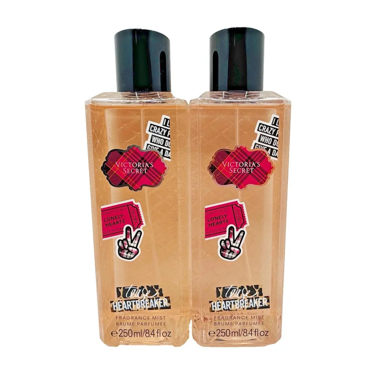 Victoria`s Secret Tease Heartbreaker Fragrance Mist 8.4 Fl Oz x2