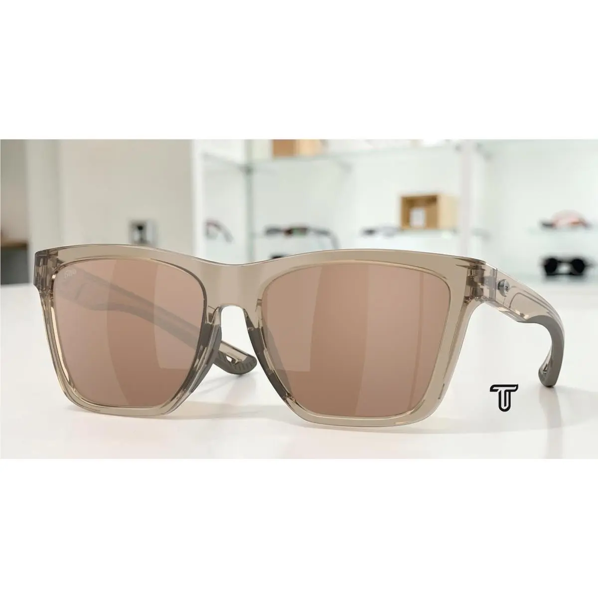 Costa 6S9122 01 Panga Ii Taupe Copper Silver Mirror Polar 57mm Womens Sunglasses - Frame: Taupe, Lens: Copper Silver Mirror