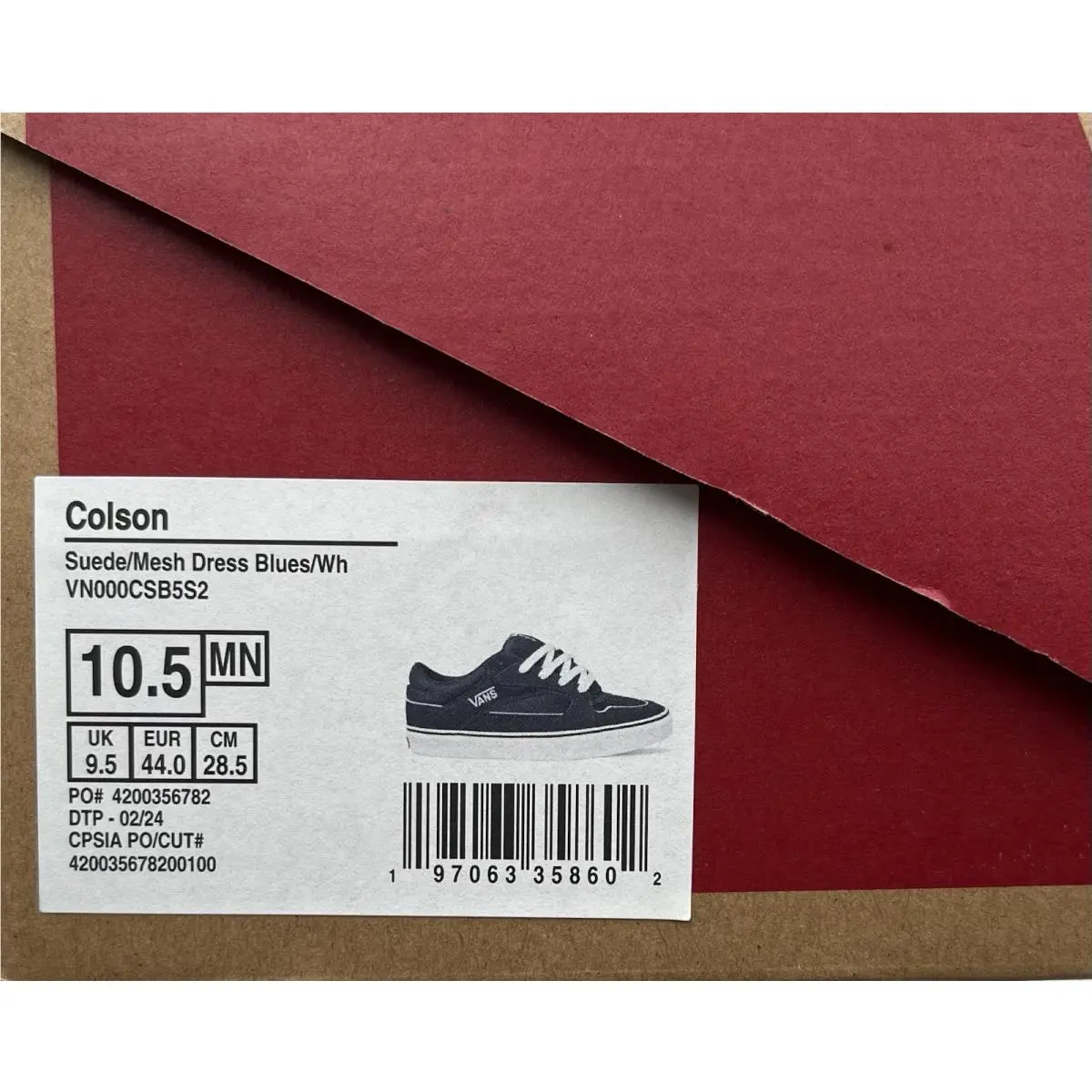 Vans shoes - Colson - Colson - Blue (UPC: 197063358602) 8