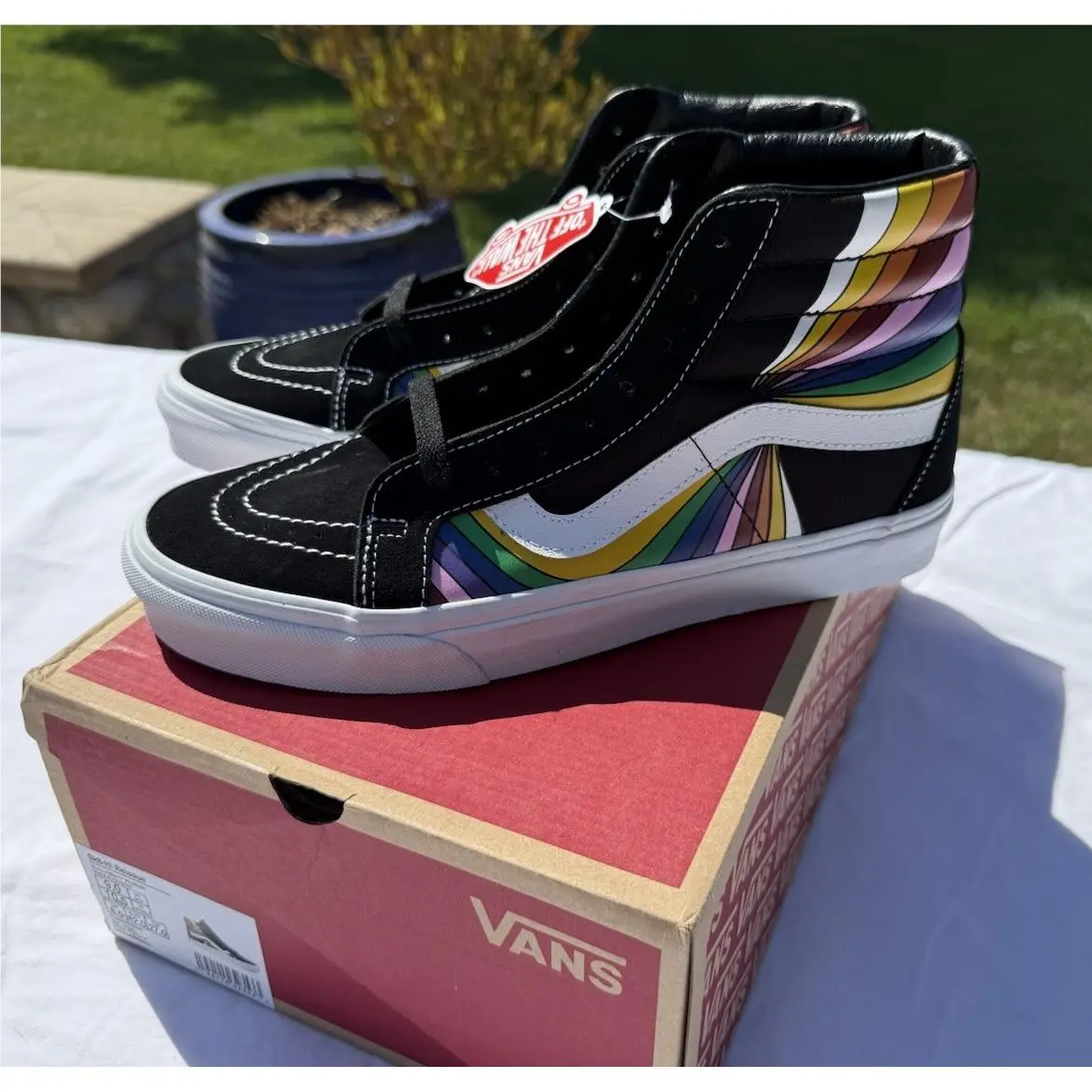 Vans Sk8-Hi Multi Rainbow Size 9 Men’s / 10.5 Women
