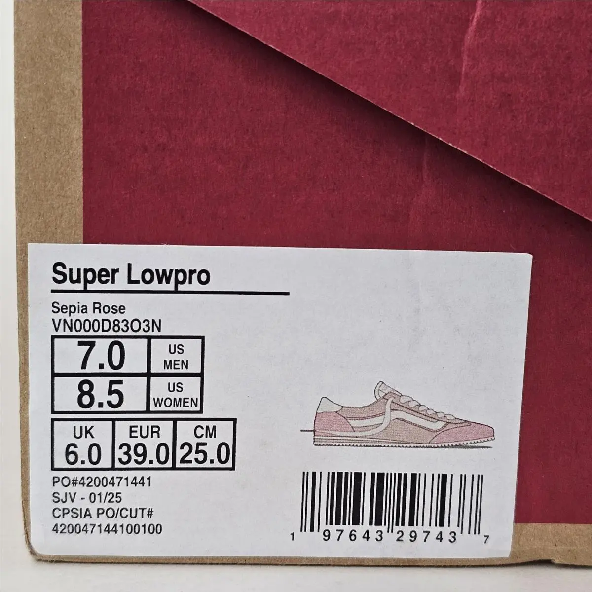 Vans shoes - Pink (UPC: 197643297437) 9