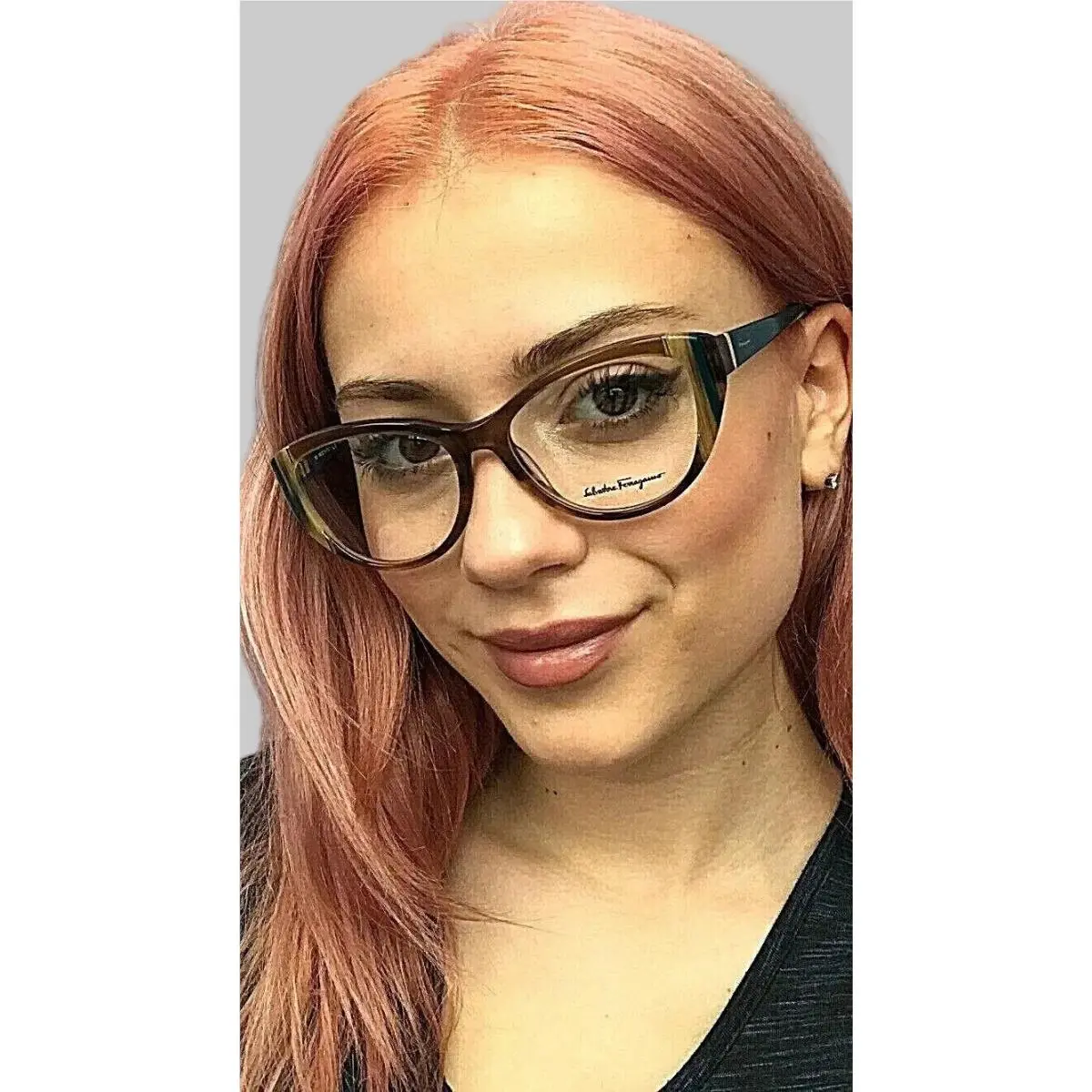Salvatore Ferragamo SF 2682 162 53mm Havana Cat Eye Women`s Eyeglasses Frame