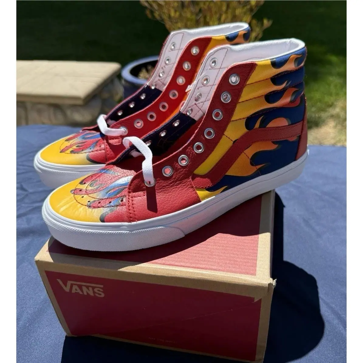 Vans Sk8-Hi Racer Red/true Blue Size 9 Men’s / 10.5 Women