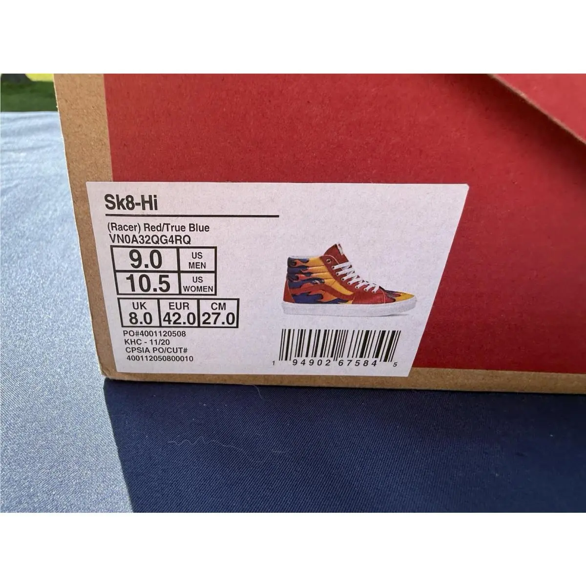 Vans shoes - VANS Sk8-Hi - Multicolor, Manufacturer: Racer Red/ True Blue 8
