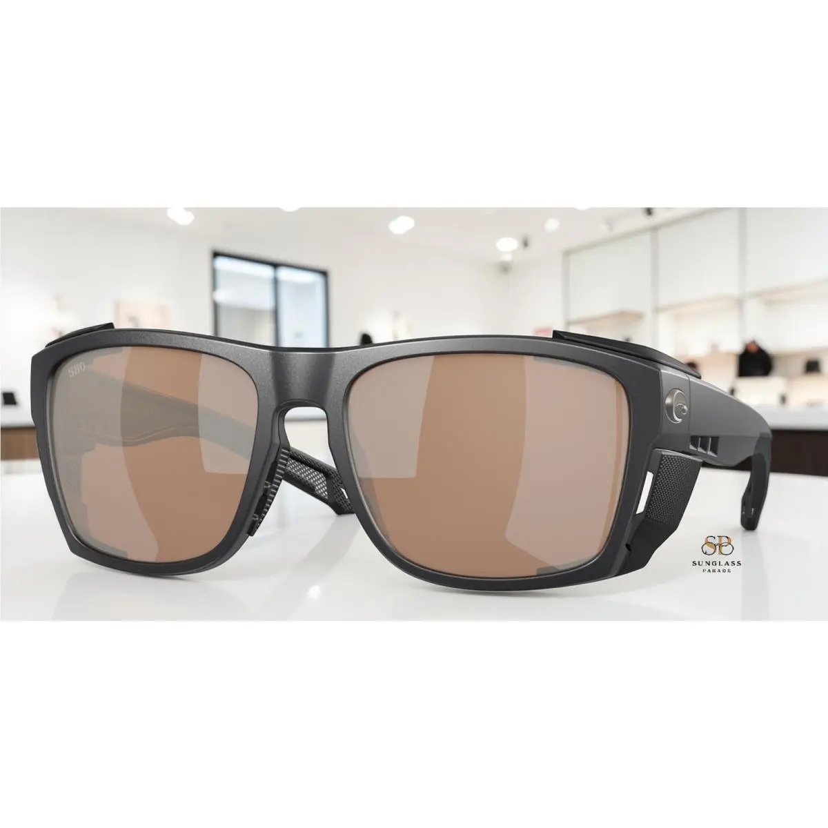 Costa 06S9112 03 King Tide 6 Black Pearl SI Mir Polarized 58 mm Men`s Sunglasses